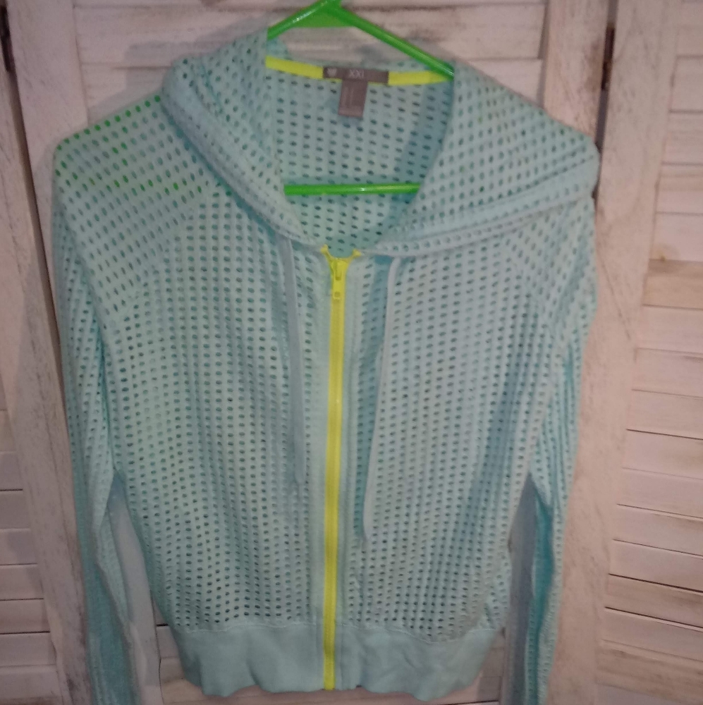 Active wear mint light jacket